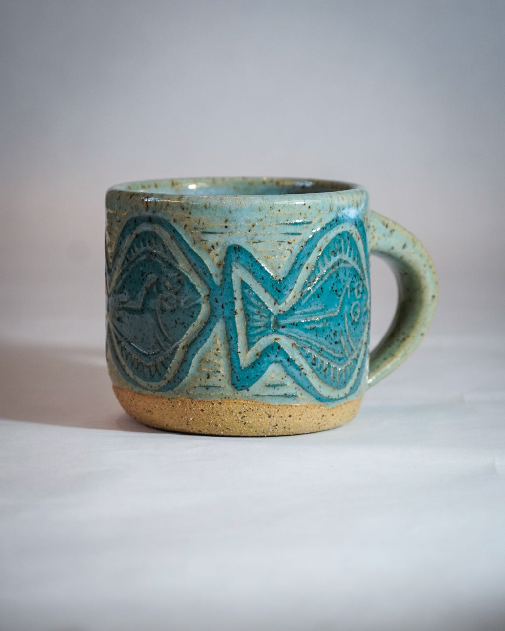 Light Teal Halibut Mug