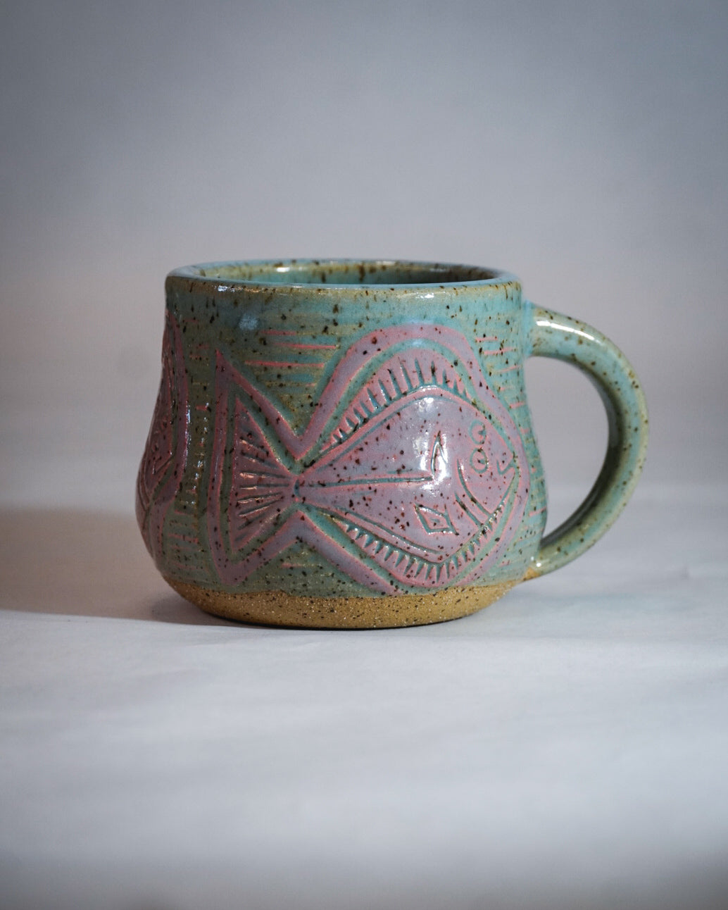 Dusty Rose Halibut Mug