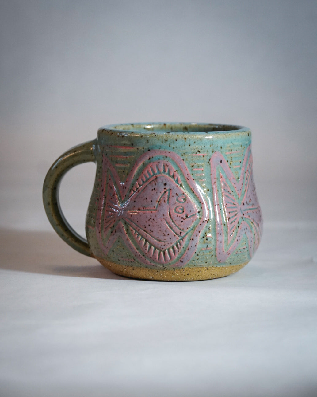 Dusty Rose Halibut Mug