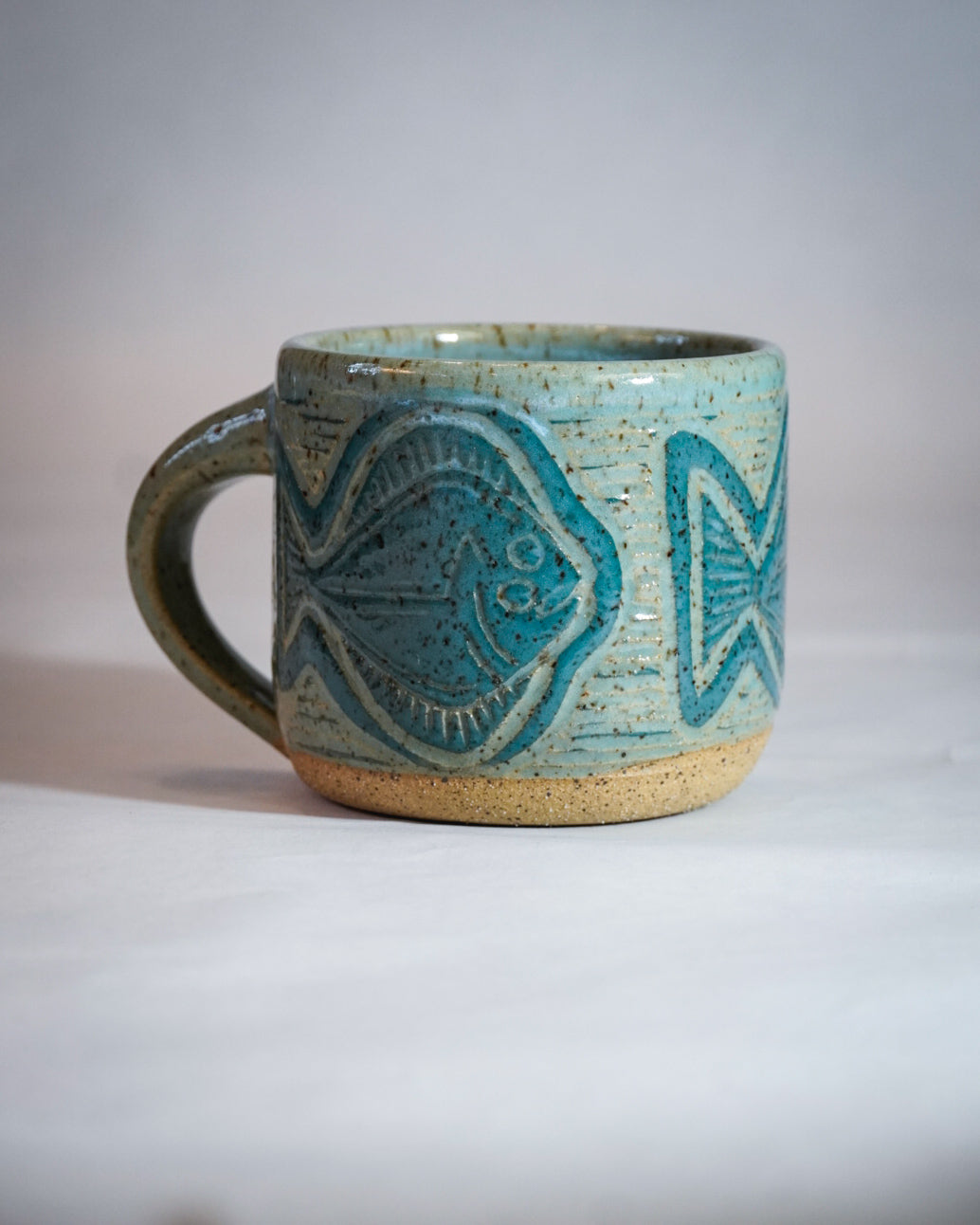 Light Teal Halibut Mug