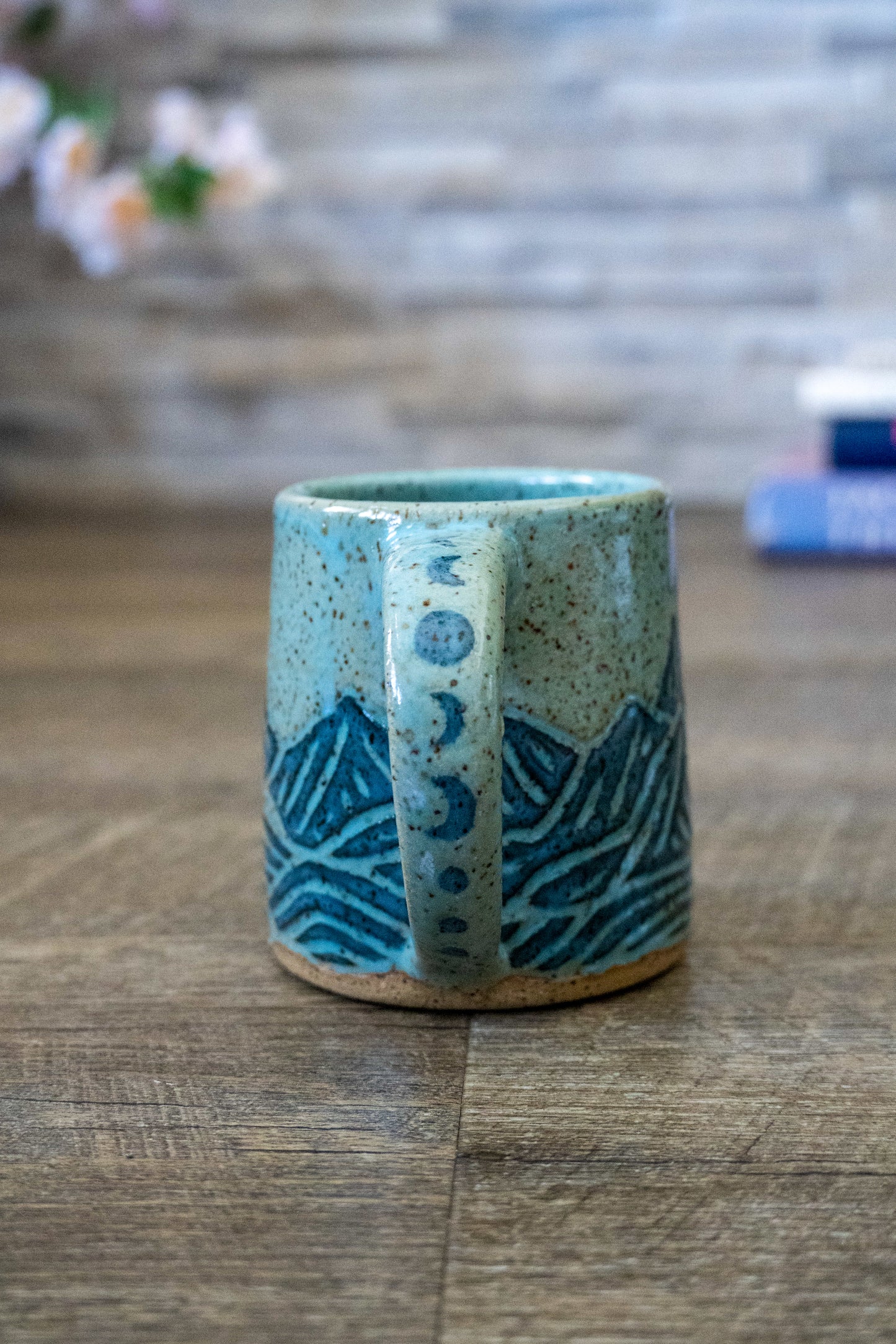 Turquoise & Teal Mountain Mug