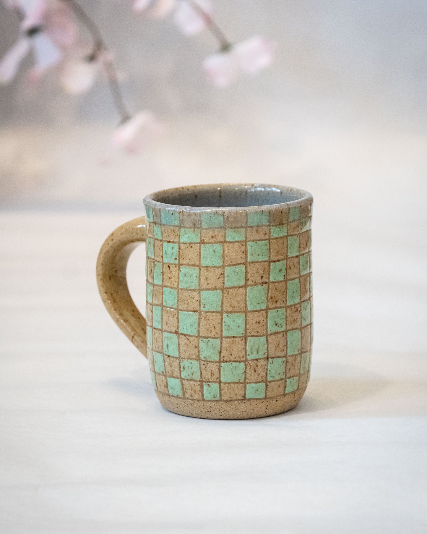 Checkered Mug 6 - Mint