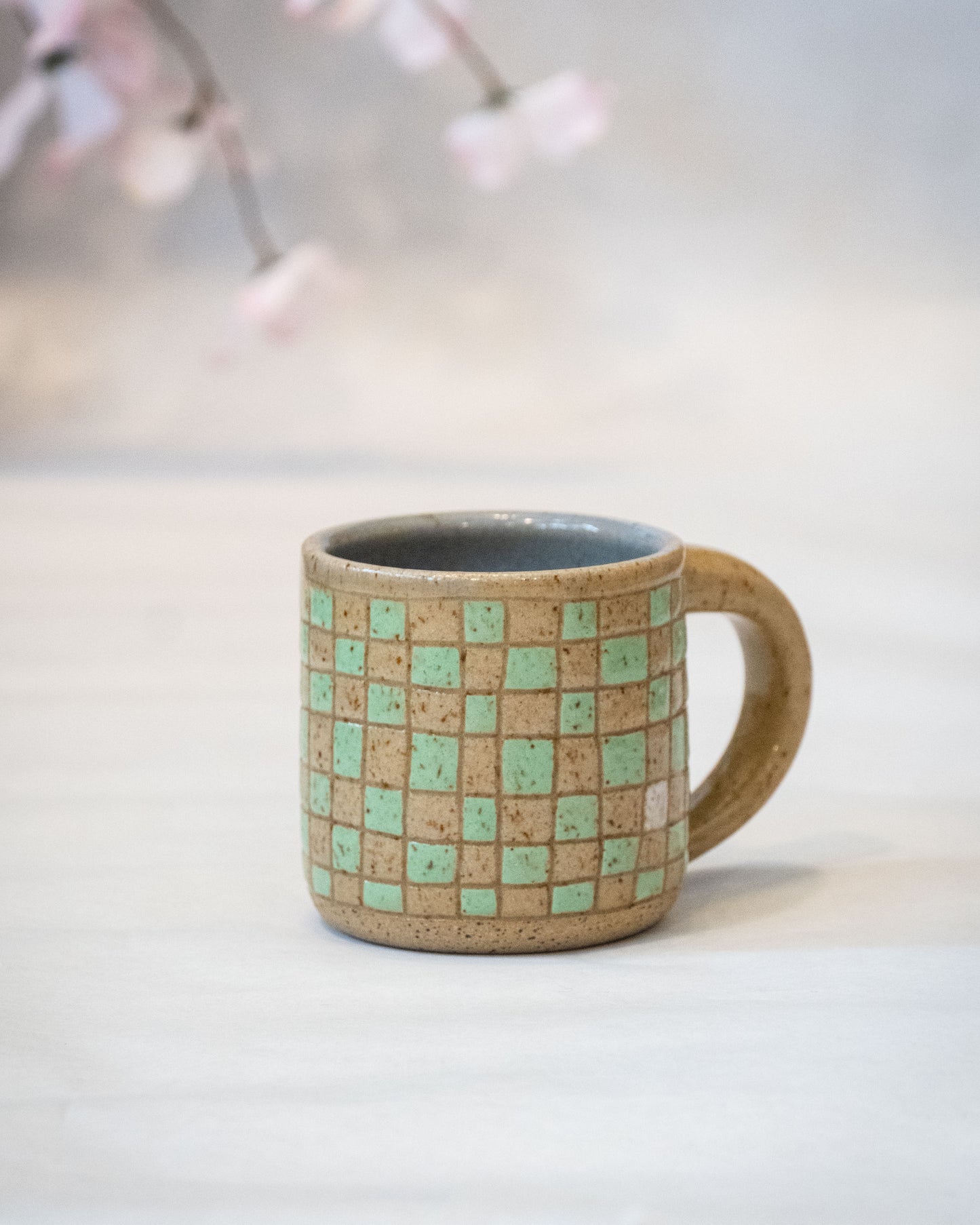 Checkered Mug 4 - Mint