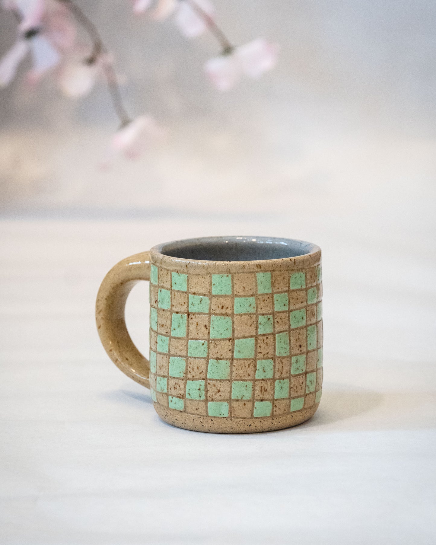 Checkered Mug 4 - Mint