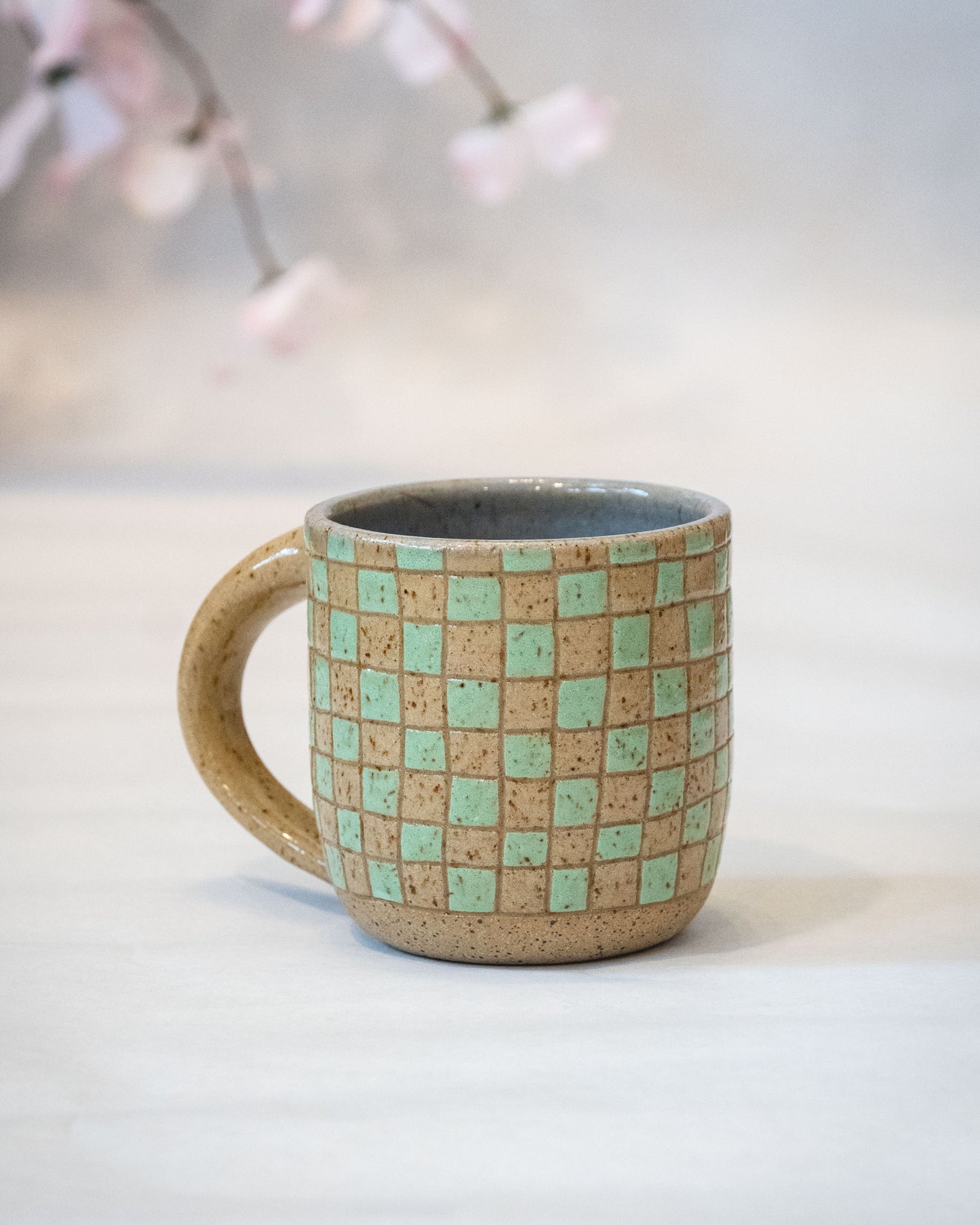 Checkered Mug 3 - Mint