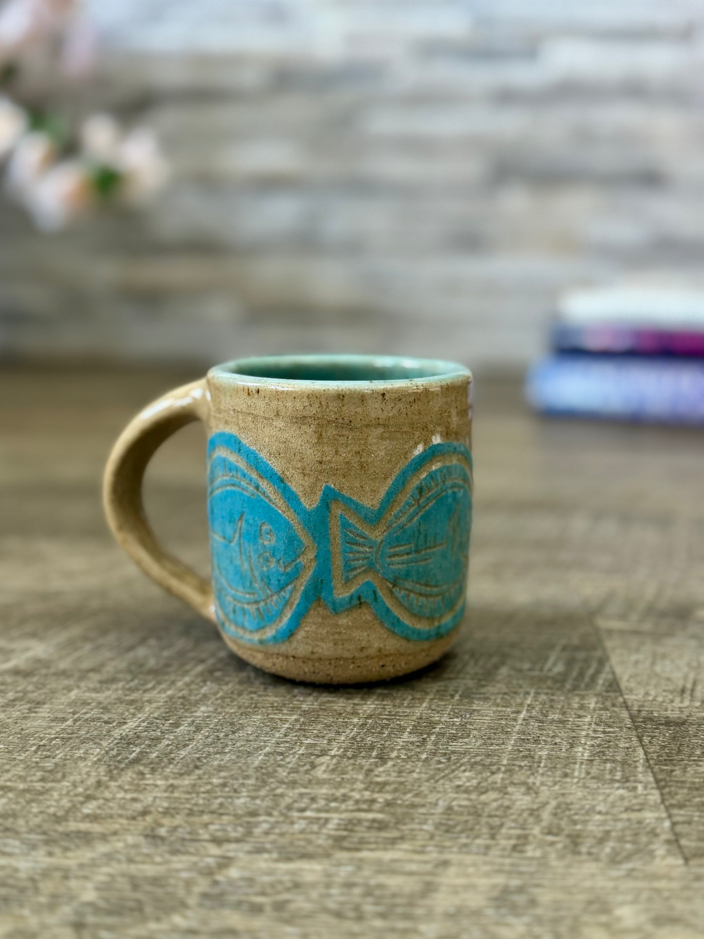 Light Blue Halibut Small Mug
