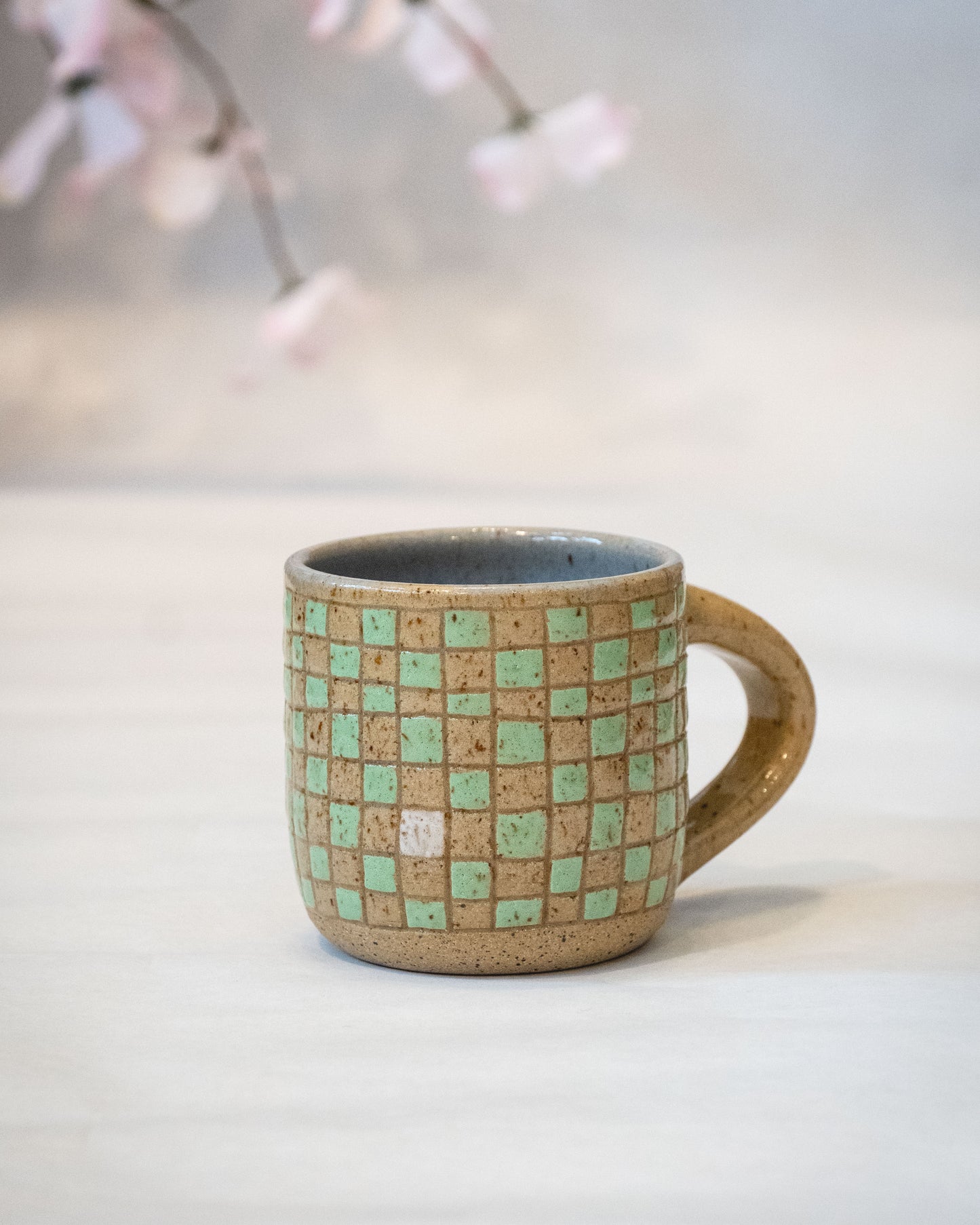 Checkered Mug 5 - Mint