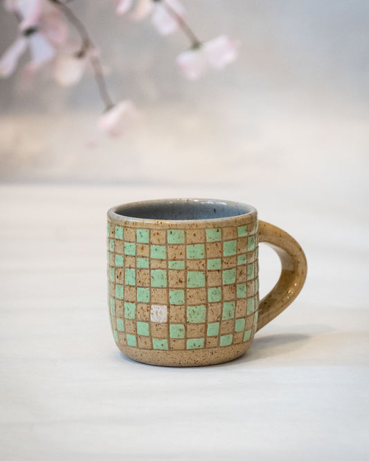 Checkered Mug 5 - Mint