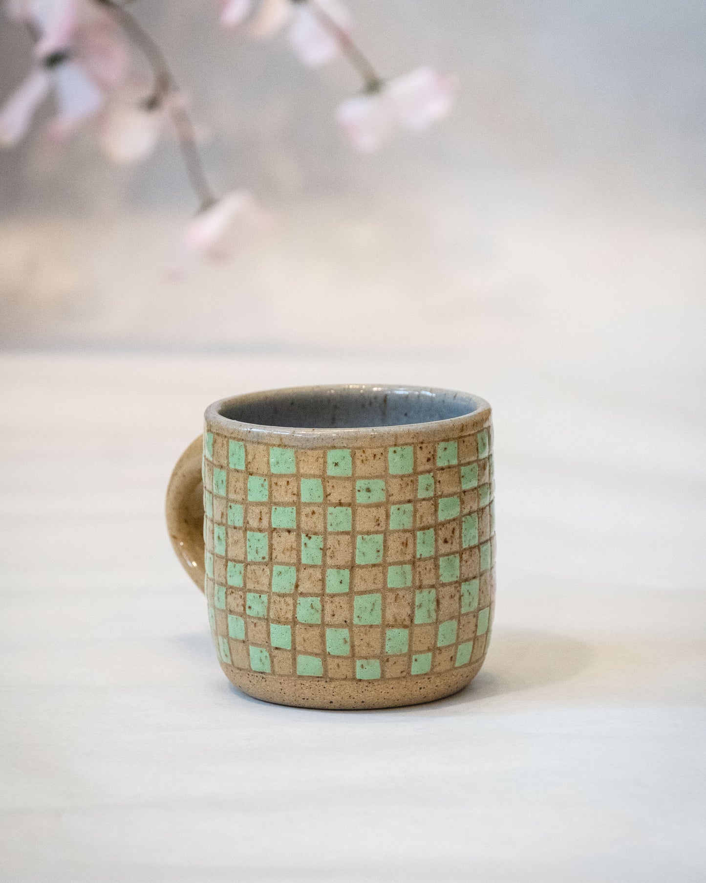 Checkered Mug 5 - Mint