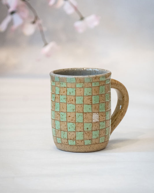 Checkered Mug 6 - Mint