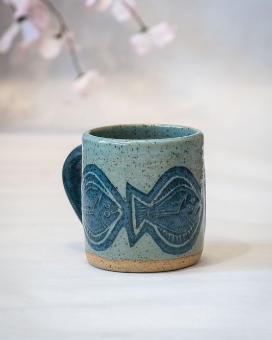 Turquoise Halibut Big Mug 4