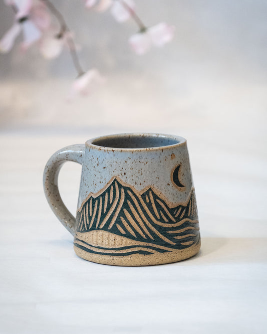 Lavender Mountain Mug 3 / Boat Mug