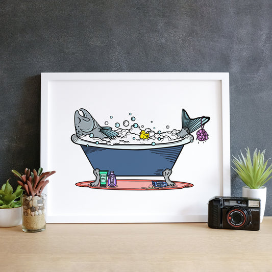 Fish Cleaning Station Print