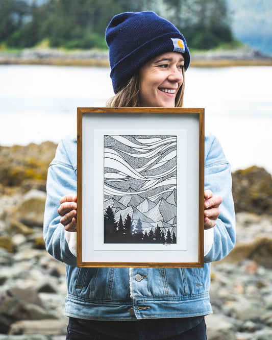 Chilkat Mountains Art Print