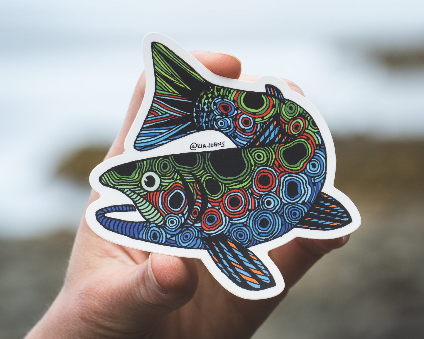 Trout Sticker